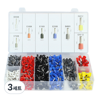 管型壓接端子 1200入組, 3組