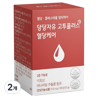 비네이쳐스 당당자유 고투플러스 혈당케어 63g, 90정, 2개