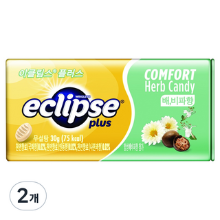 이클립스 플러스 허브캔디 배 비파향, 30g, 2개
