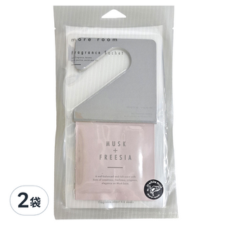 more room 衣物香氛掛袋, 120g, 2袋, 白麝香 + 小蒼蘭