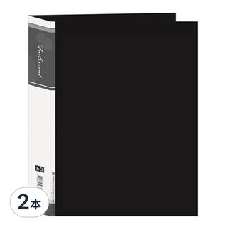 珠友文化 特 A4粉彩資料本 RB-60E 60頁, 黑色, 2本