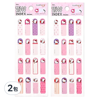 kumhong 姓名貼紙玩具, 多色, 2張, 2包