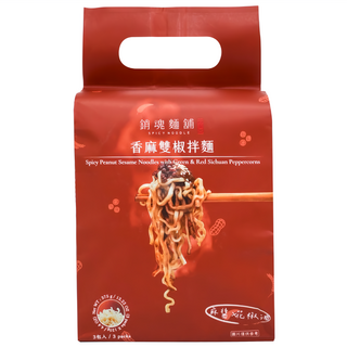大師兄銷魂麵舖 香麻雙椒拌麵 125g, 3包