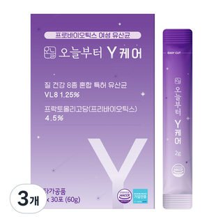 Fromtoday Y Care 益生菌女性乳酸菌, 60g, 3個