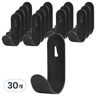 Maket Gamseong 洞洞板環形掛鉤, 黑色, 30個