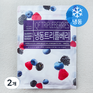 딜라잇가든 트리플베리 (냉동), 2개, 1kg