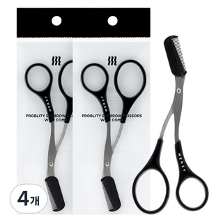 MERZY Pro-bility 眉毛打薄剪, 混合顏色, 4個