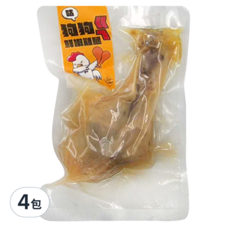 Petsup 狗狗ㄍㄟ化骨鮮嫩雞腿，台灣產，適用於三個月以上犬貓, 雞肉, 100g, 4包