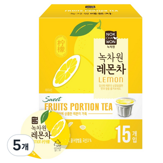 NOKCHAWON 綠茶園 檸檬茶球, 5個, 30g, 15入