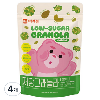 Murgerbon Bellygom 貝力熊低糖穀物麥片 抹茶口味, 300g, 4個