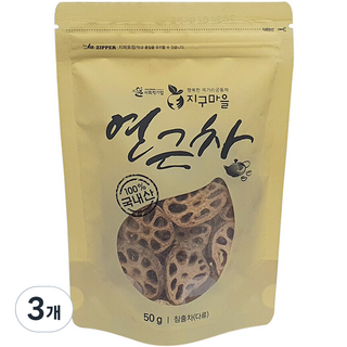 Jigumaul 頂級烘焙蓮藕茶, 1入, 3個, 50g
