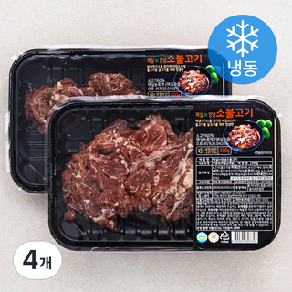 꿀맛나는세상 매실 in 양념 소불고기 (냉동), 300g, 4개