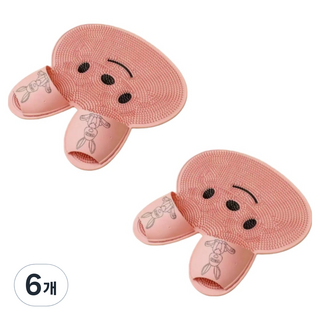 Lionheim 足部清潔刷 洗腳墊 粉紅色, 1入, 450g, 6個