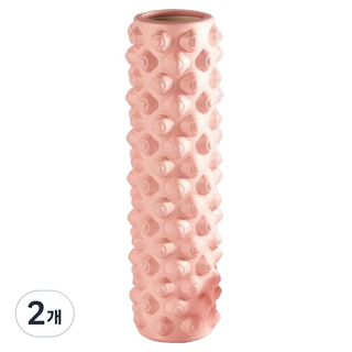 伸展用按摩滾筒 45cm, 2個, 點型粉紅色