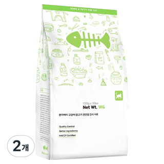 본아페티 고양이 기능성 사료, 면역/항산화, 1kg, 2개