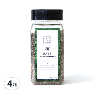 美味的市場粗胡椒中等, 200g, 4個