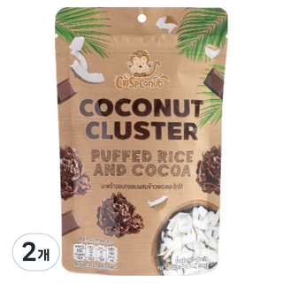 Crispconut Kindee 椰子米香脆塊 & 可可, 2個, 40g