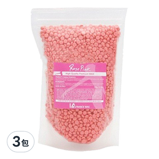 LA FRANCE WAX 通用系列 玫瑰粉紅蠟 300g 3包 - 溫和除毛 玫瑰香氛 持久光滑