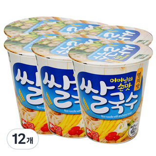 Baekje 百濟 鯷魚味米線迷你杯麵, 58g, 12個