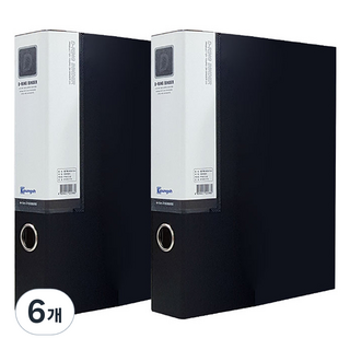 영오 합지 D링 바인더 A4 5cm, 흑색, 6개