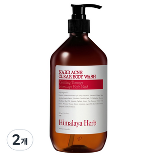 NARD 抗痘沐浴乳, 500ml, 2個