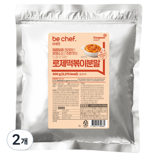 비셰프 로제 떡볶이 분말, 500g, 2개