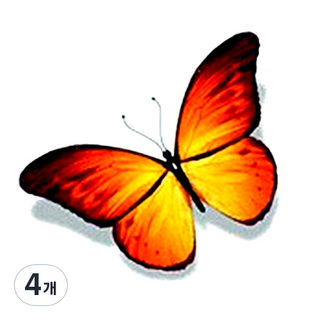 PARTY COSTUME 蝴蝶溫蒂紋身貼紙, AC84, 4個