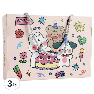 ARTJOY 聖誕倒數日曆 禮物包裝 隨機盒 迷你, 混合顏色, 3個