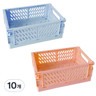 DG生活 粉彩摺疊箱 中型 DG-05, 隨機出貨, 10個