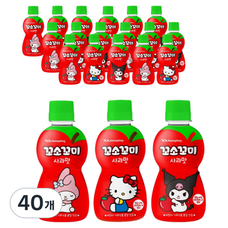 꼬소꼬미 사과맛 캐릭터 랜덤발송, 200ml, 40개