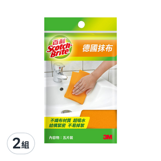 3M Scotch-Brite 百利 德國抹布 5入, 2包
