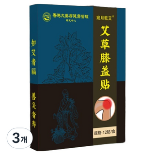 영핏 무릎 쑥뜸 패치, 3개, 12개입