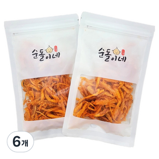 香辣乾明太魚絲, 6包, 60g