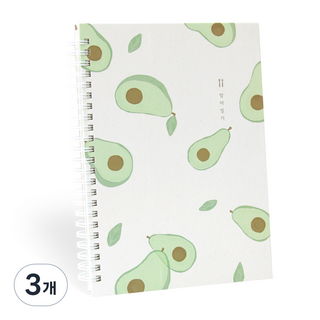 인디고 수유 이유식 처음육아 일기노트, 그린, 3개