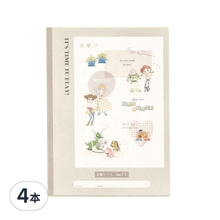 TOY STORY 玩具總動員 返校日 B5方眼格紋筆記本 250mm*175mm日本製, 4本