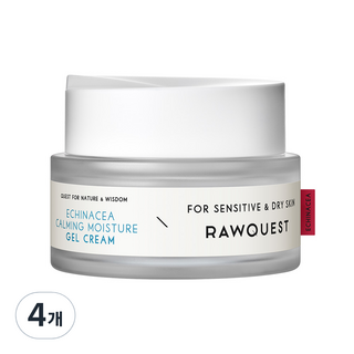 Rawquest 紫錐花鎮靜保濕凝霜, 4個, 50ml