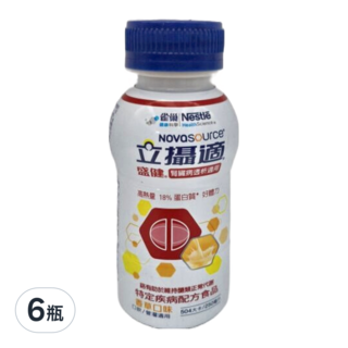 Nestle HealthScience 雀巢健康科學 立攝適 盛健 腎臟病透析適用 香草口味 504大卡, 250ml, 6瓶