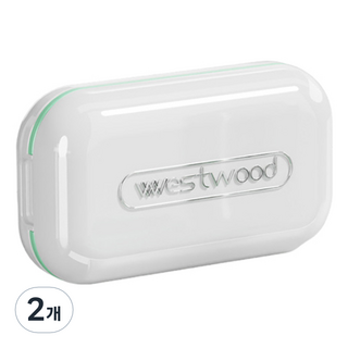 westwood pill box Nesting Home 2合1藥盒切藥器 綠色 松綠色 白色, 2個
