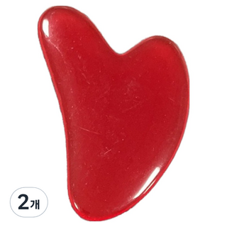 BM Design 舒適刮痧按摩器, 2個, 酒紅色愛心
