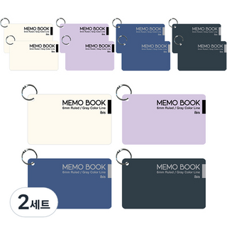 ibis 迷你彩色PP單字卡 11909 60張 4款 x 3入組, 2套, 混色