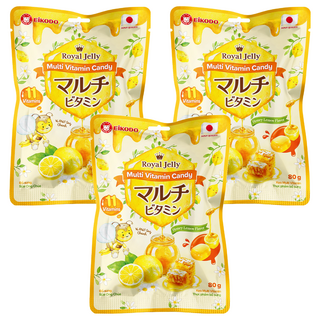 EIKODO 榮光堂 蜂蜜檸檬風味糖, 80g, 3個