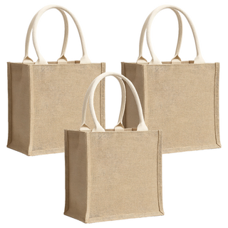 喵汪森林 麻布手提袋 A6, 01 直款, 3個