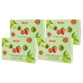 Beryl's 草莓夾心白巧克力 綠茶味, 80g, 4個