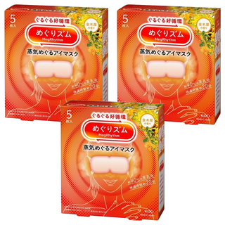 Kao 花王 MegRhythm 美舒律 蒸氣眼罩 金木犀花香, 5個裝, 3個