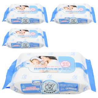 Baan 貝恩 嬰兒保養柔濕巾, 4包, 20張, 147克