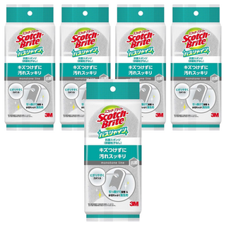 3M Scotch Brite 衛浴亮光抗菌海綿, 5個, 1個裝, 灰色