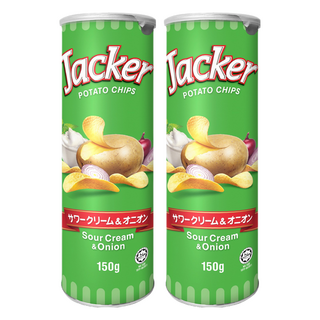 Jacker 日本版 傑可洋芋片 酸奶洋蔥味, 150g, 2個