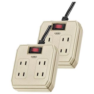 MAX STAR 太星電工 一開四插動力軟線 2P15A, 15m, 顏色隨機, 2條