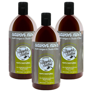 Theophile Berthon 橄欖油黑肥皂 多功能清潔液, 3個, 1000ml