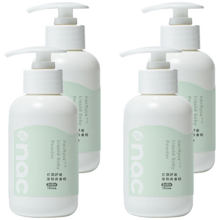 nac nac 初潤舒敏液態爽身粉, 4個, 150ml